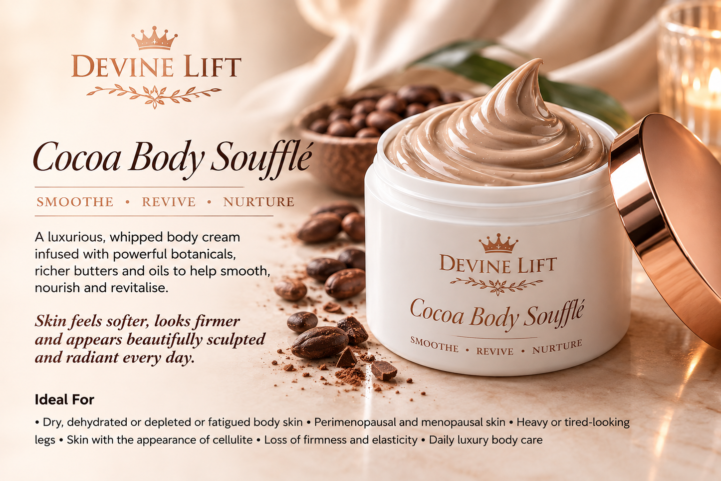 Cocoa Body Soufflé 250gm