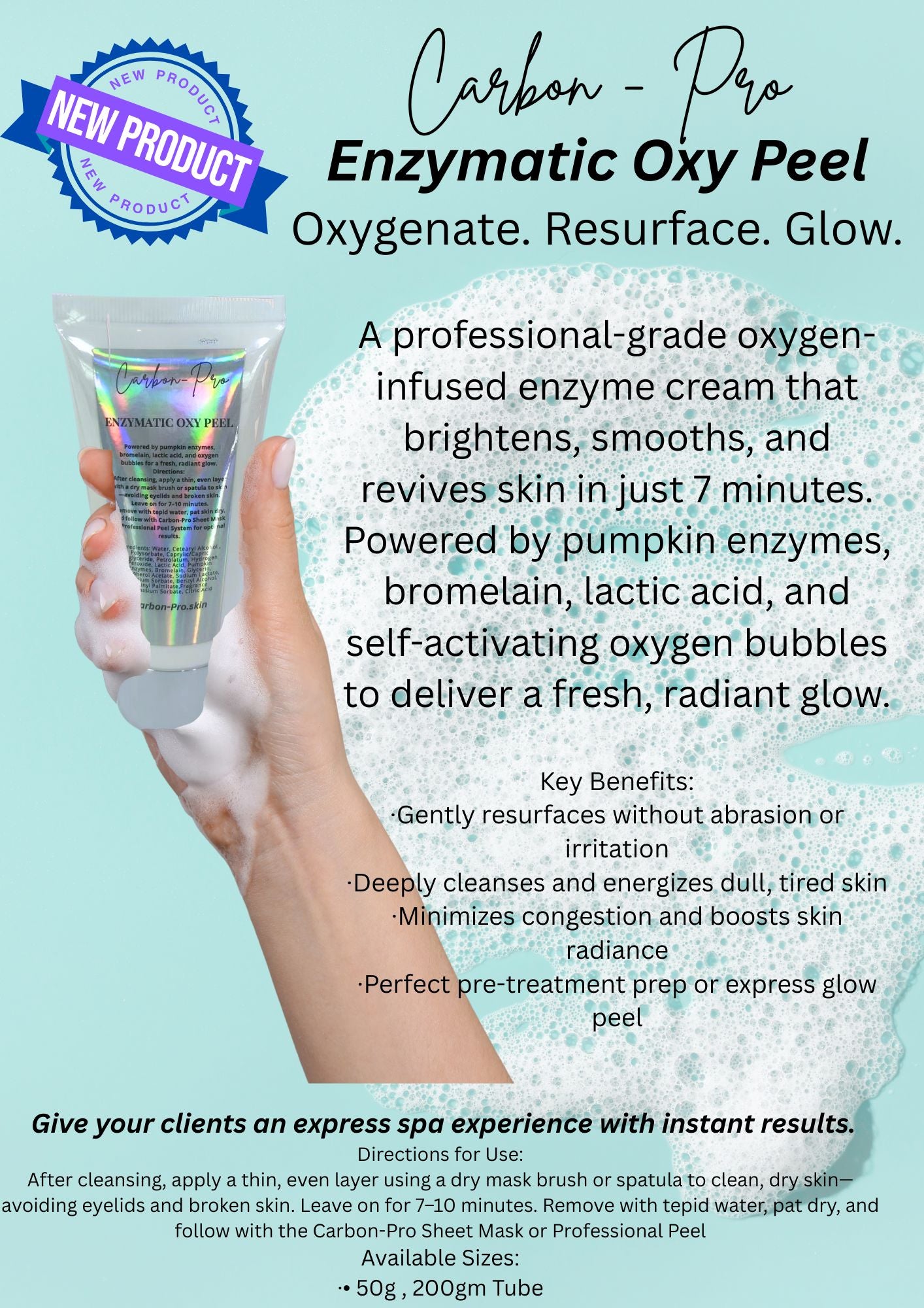 Oxy Peel (Enzymatic) Cream (2 sizes)